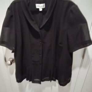Danny & Nicole Black Dress Coat Size 22W